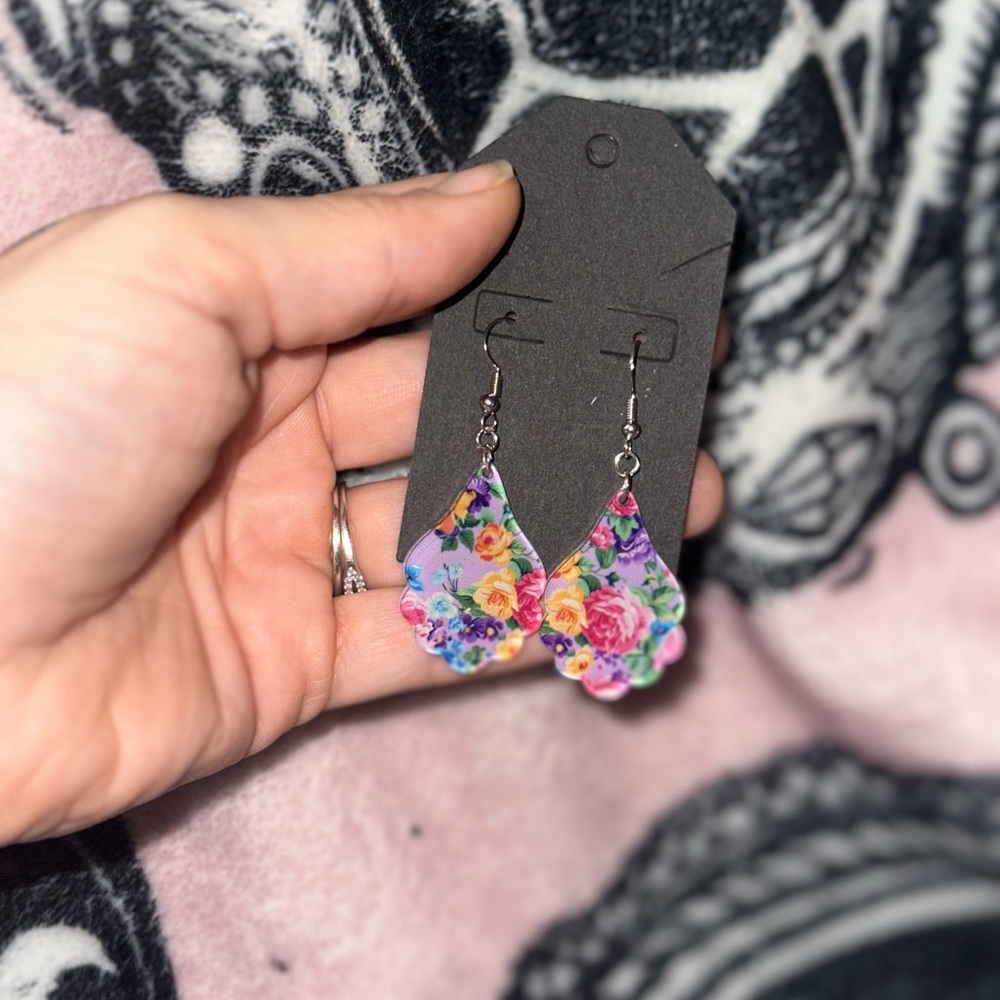 Floral Drop Earrings